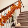 CQURE 10 Pack Fall Leaf Garland, Hanging Vines Garland Artificial Fall Maple LeavesThanksgiving Decor for Home Wedding Fireplace Party