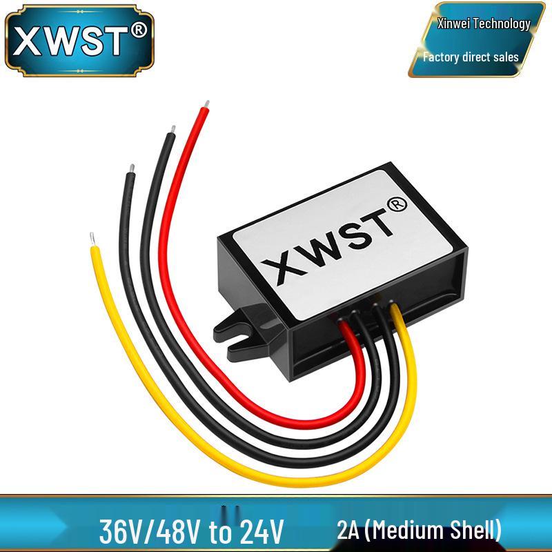 36V/48V to 24V DC-DC Step-Down Waterproof Converter Module: 36V/48V to 24V Transformer Power Supply