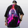 Herren Cyberpunk Anime Succubus 3D-Druck Oversized T-Shirt
