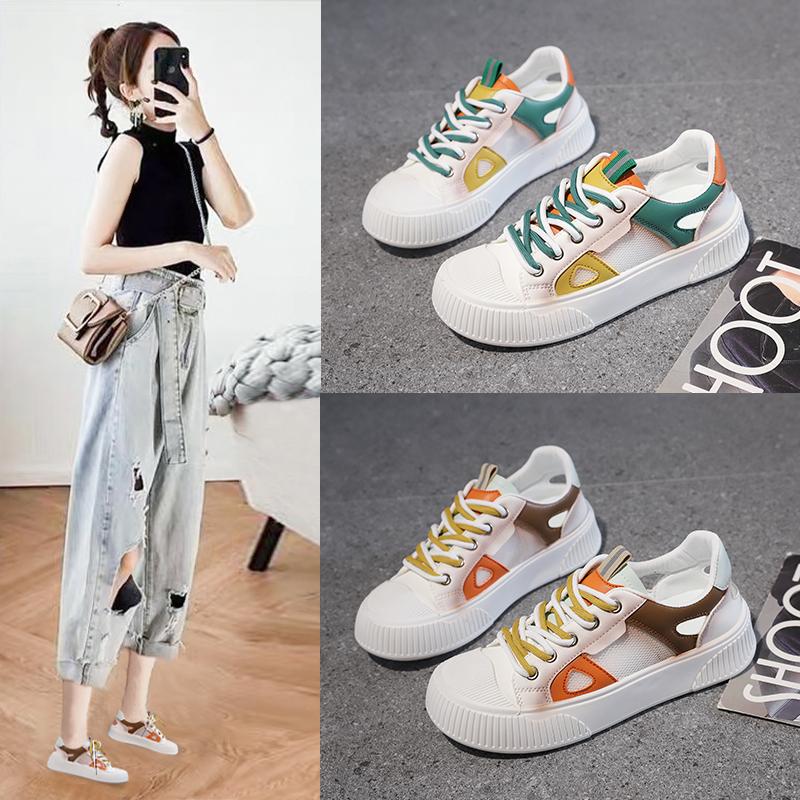 Lässige Vulkanisierte Sportschuhe für Damen Plateau Mischfarbe Atmungsaktive Lauf-Sneaker Luxus Damen Schuhe