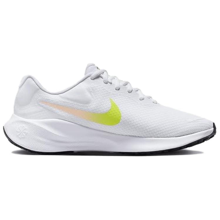 Nike  Revolution 7 White Cyber Women Sneakers Crimson-Tint Dark-Raisin FB2208-103
