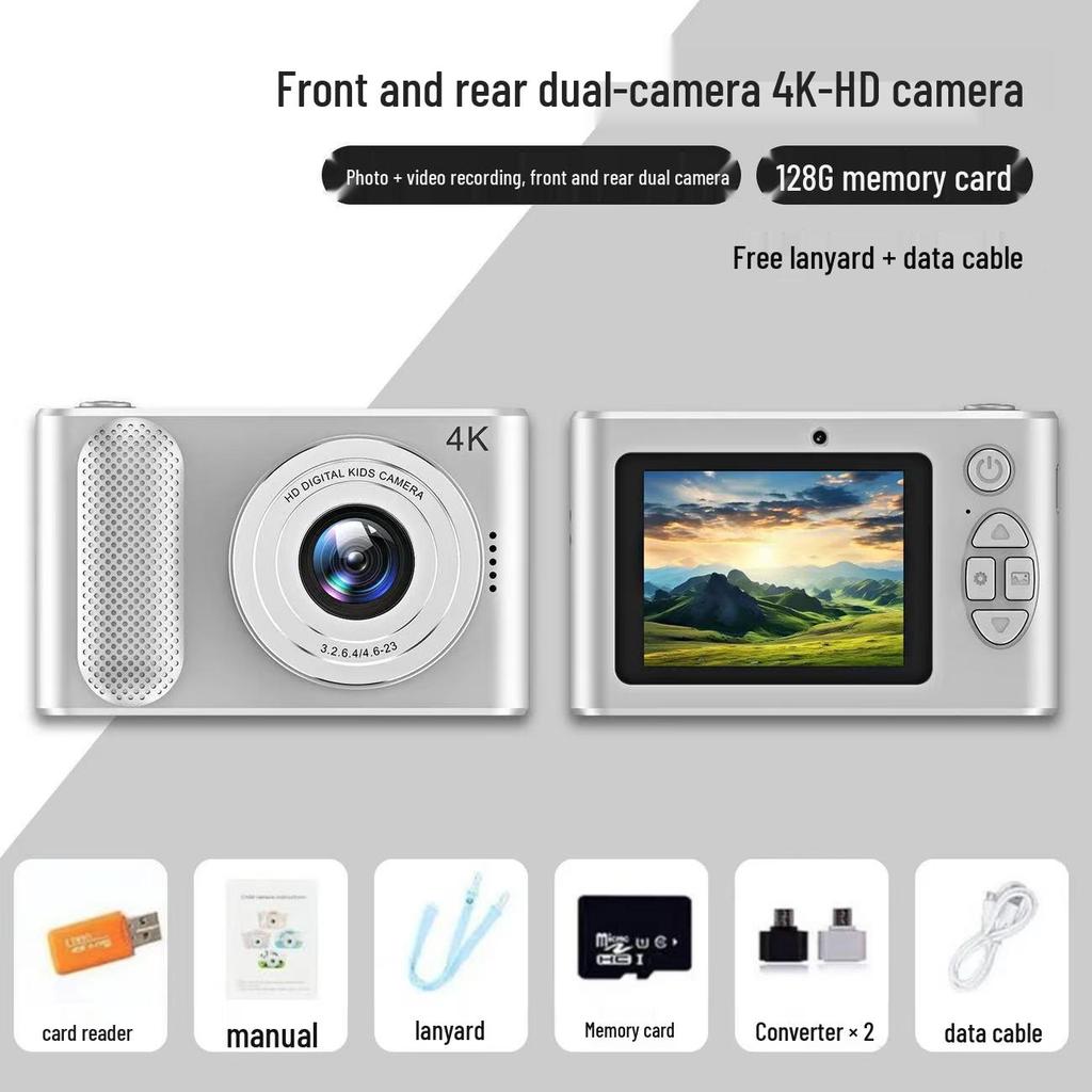 HD Dual Camera Mini DSLR for Students: Children's Multifunctional Photography Camera