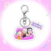 Schlüsselanhänger Koreanischer Anime Cartoon Schlüsselanhänger Partygeschenke Schlüsselanhänger K-Pop Figur Klassiker Schlüsselanhänger Rucksack Anhänger Schlüsselanhänger
