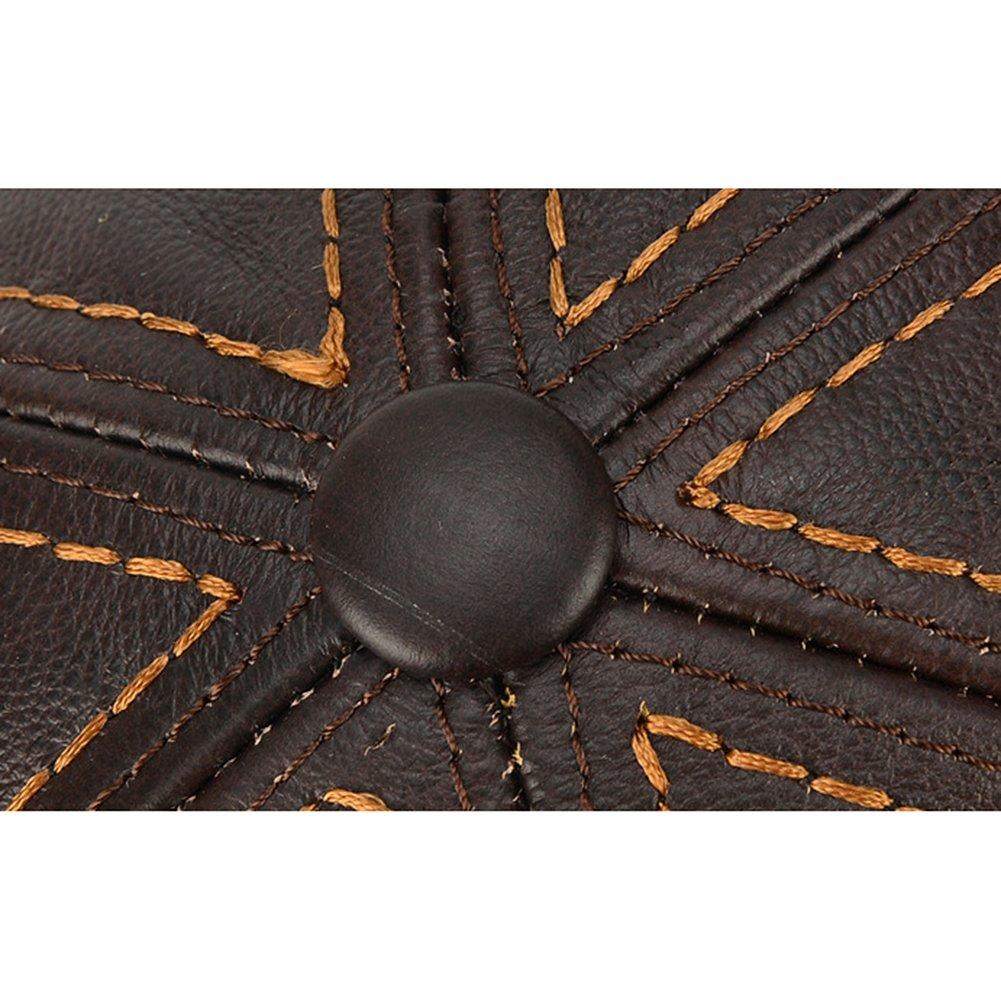 ANMIDA Genuine Leather Work Cap for Men, Autumn/Winter