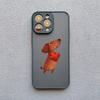 Funny Dancing Dachshund Sausage Dog Phone Case For iPhone 17 Pro Max 16 15 Pro Plus 14 13 Mini 12 11 XR XS 16E 17Air Cover