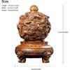 Aris & Juno 360° Rotating Nine Dragon Turn Qiankun, Feng Shui Resin Sculpture for Wealth & Protection, Lucky Charm for Home & Office Décor