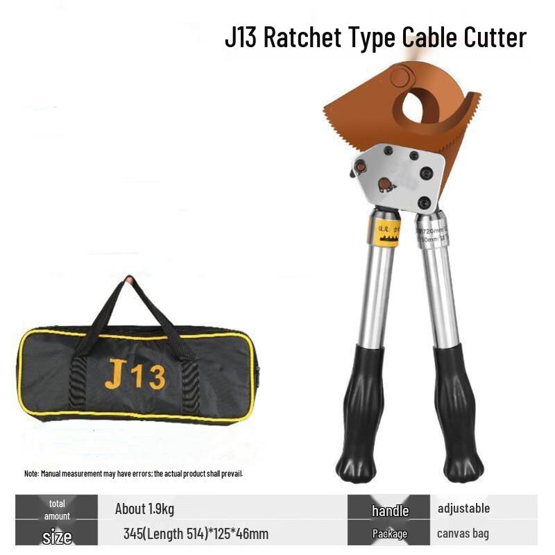 WEDO Electrician s Cable Cutter CN plug (adapter included)