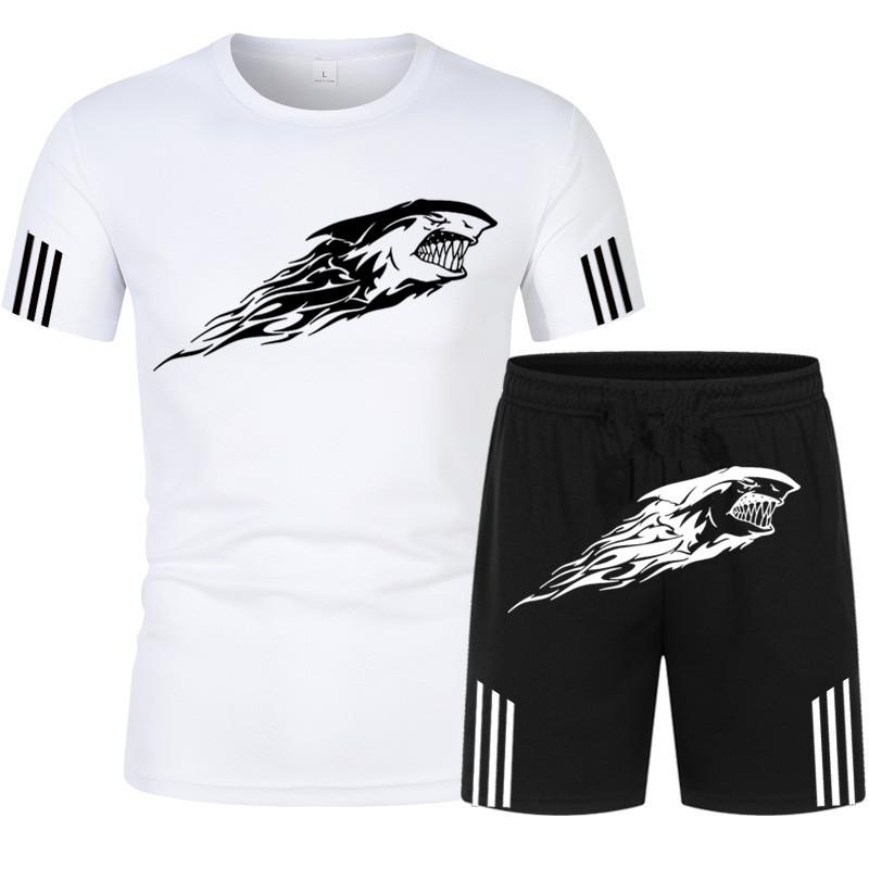 

Мужской спортивный костюм, комплект спортивной одежды, повседневный комплект для бега и фитнеса, комплект из двух предметов