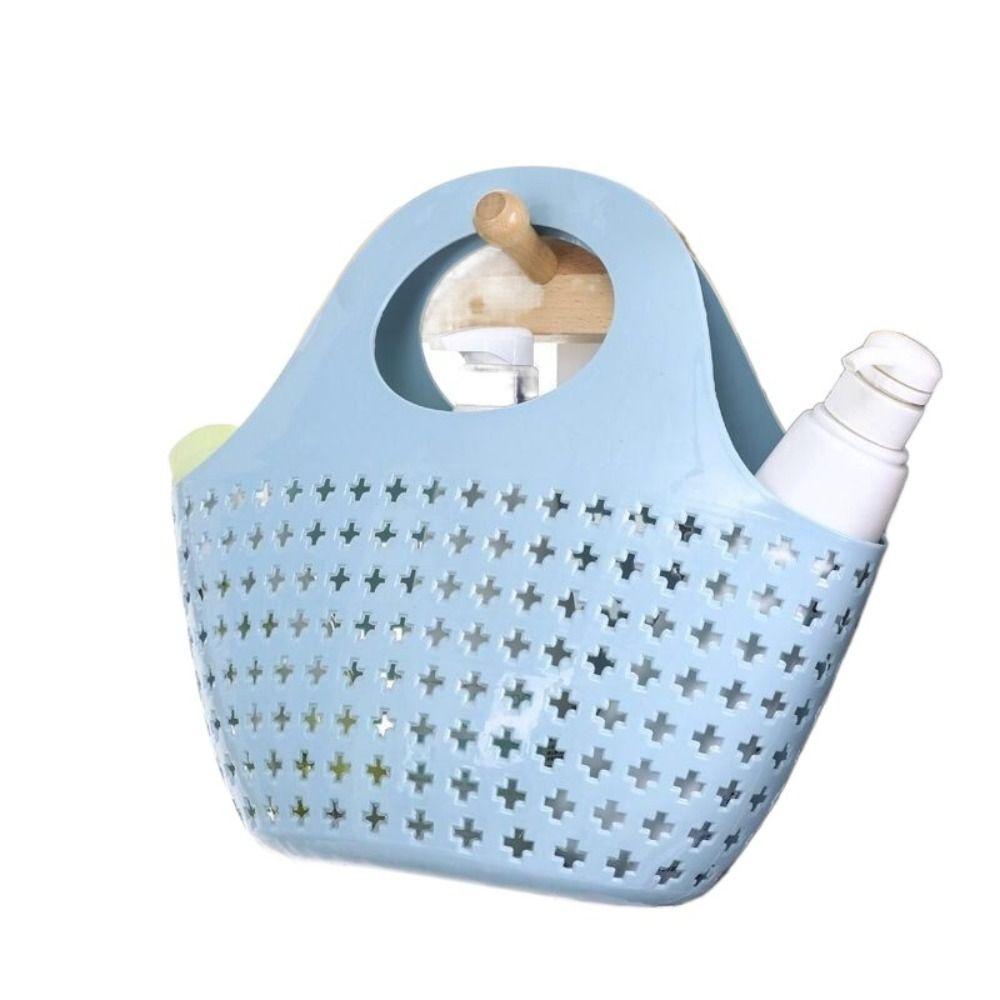 Plastic Shower Basket Mesh Wash Storage Basket Shopping Basket Laundry Basket  Bathroom