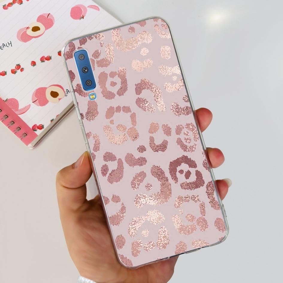 Silicone Cover For Samsung Galaxy A7 2018 Case A750 A750F Case Clear TPU Fashion Phone Case For Samsung A 7 2018 SM-A750F Fundas