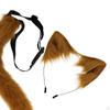 Faux Fur Ears and Tail Set Animals Gift Ear Hair Hoop Headband Cosplay