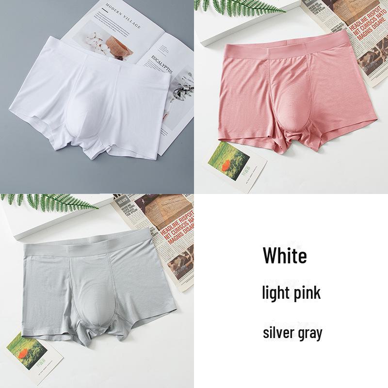 

Модальные мужские бесшовные белые боксеры, антибактериальные и дышащие, молодежный стиль, упаковка 60 шт. L