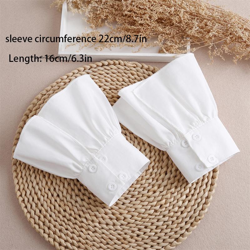 1Pc Decorative Chiffon Nail Photo Glove with Flare Cuffs Fake Cuffs for Nail Art Sexy Fashion Photography Props Gentle Beautiful