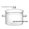 High-Temperature Resistant Large-Capacity Borosilicate Glass Pot for Steaming, Cooking, and Salads