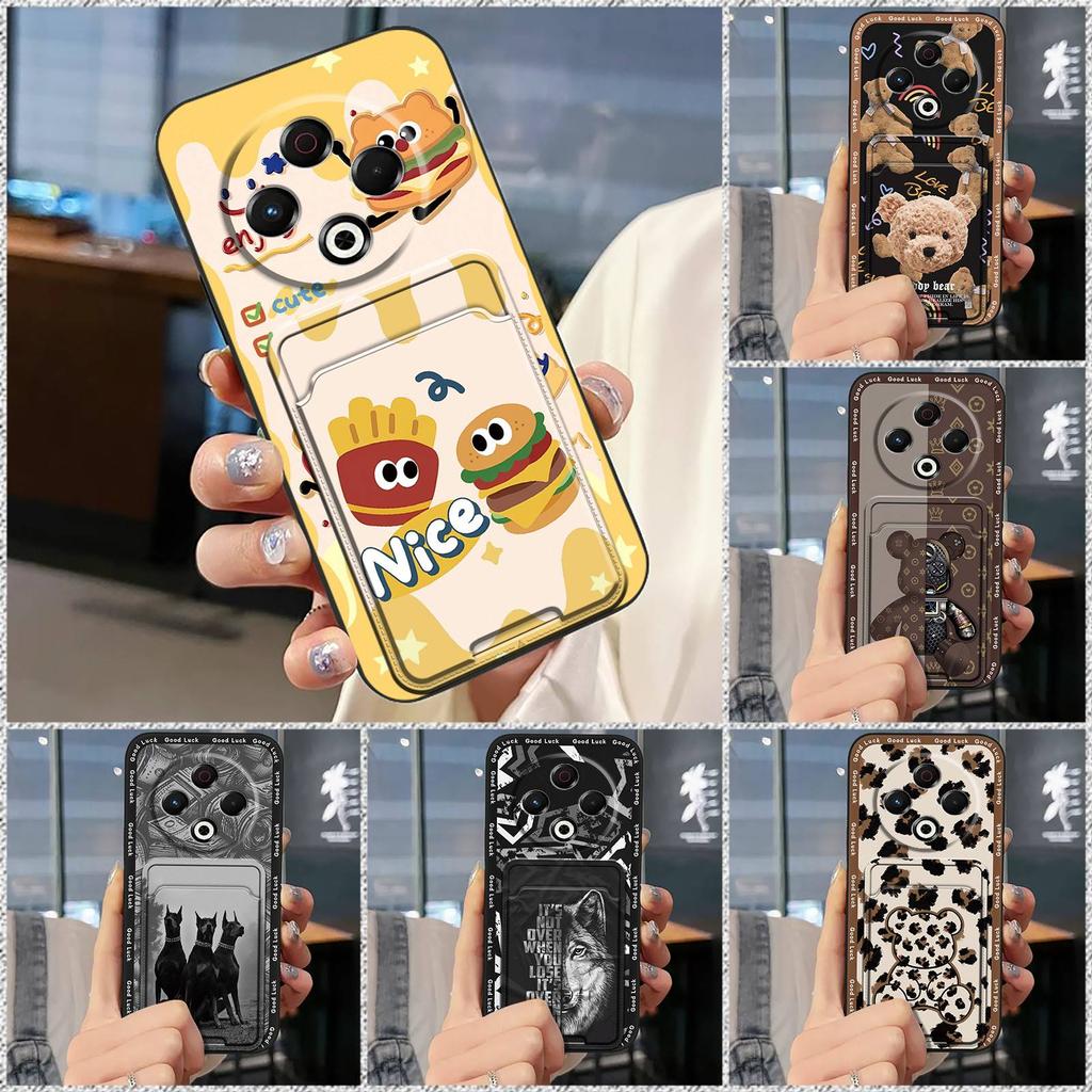 TPU Cute Phone Case For Tecno Spark30 4G/KL6 Card sleeve Silicone protective Durable Dirt-resistant Anti-dust Soft case