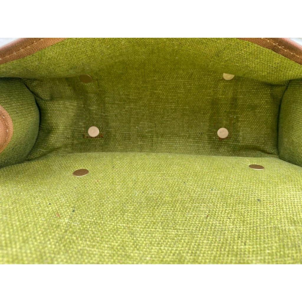 Handmade Goat Leather Brown Motorcycle Side Saddle Bags Storage Tool Pouch