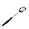 Inspection Mirror with LED Light 360-degree Rotation Telescopic Rod Folding Rectangle Mirror Detection Universal Car Engine Inspection Repair Mirror