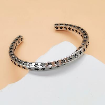 Thailändisches Silber Mobius Pentagramm Armband Damen Hipster Hundert Passender Stil Persönlichkeit Offen Retro Armband Armband