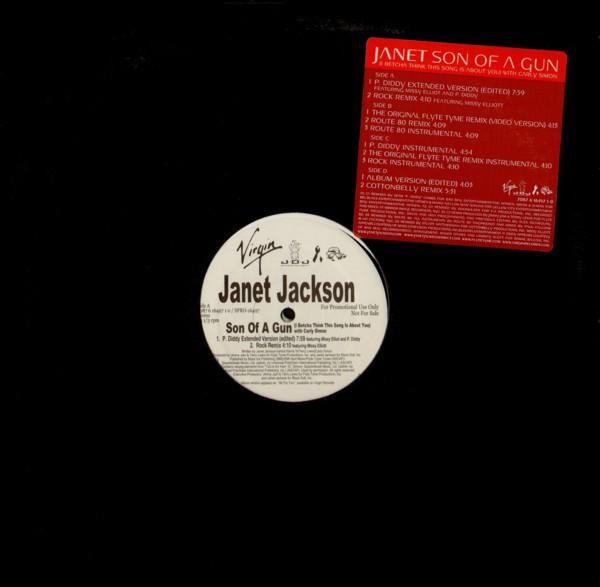 

12inch Record JANET JACKSON CARLY SIMON Son Of A Gun I Betcha Think This S SPRO16497 VIRGIN 2001 Canada Dance Electronica Used