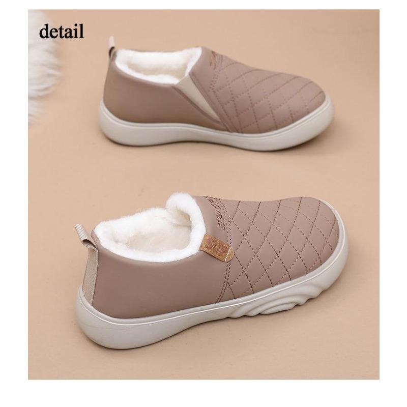 Winter Warm Short Bootie Slippers for Women Slip On House Shoes Outdoor Indoor Snow Booties Shoes Women's Comfortable Faux Fur Lining Ankle Boots