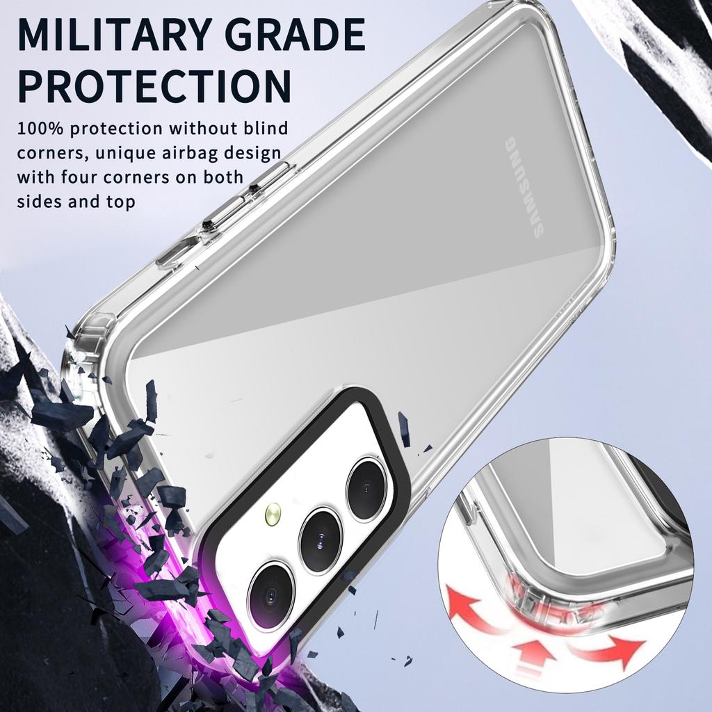For Samsung Galaxy A54 5G Clear Cases Anti-Drop PC+TPU Phone Case