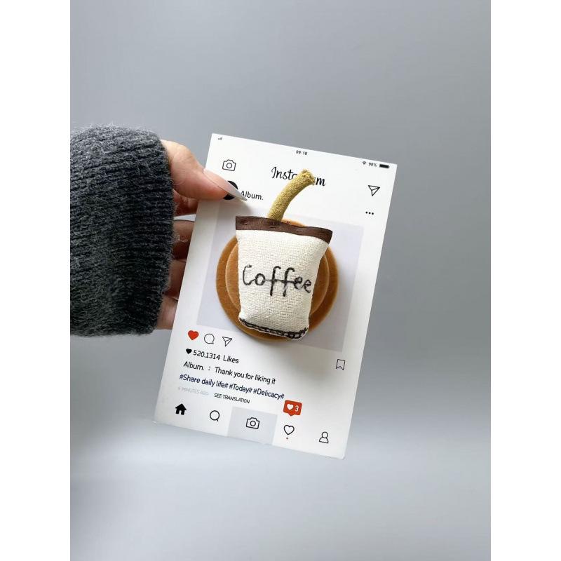 Cute Cartoon Plush Doll with Magnetic Bracket - Super Strong Adsorption, Retractable Airbag for Desktop Use Magnetic Bracket OPP Bag