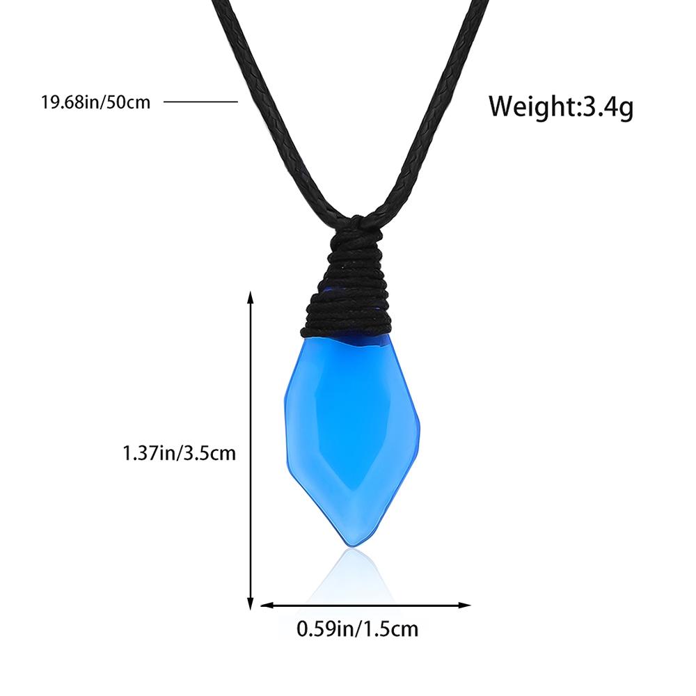 Niebieski Kryształowy Wisiorek Naszyjnik H2o Motyw Oceanu Biżuteria Akcesoria dla Kobiet Dziewcząt Prezent