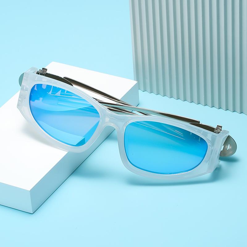 

04079 Sunglasses, Personalized Claw Hook Temple Letter Glasses, Hip Hop Sunglasses