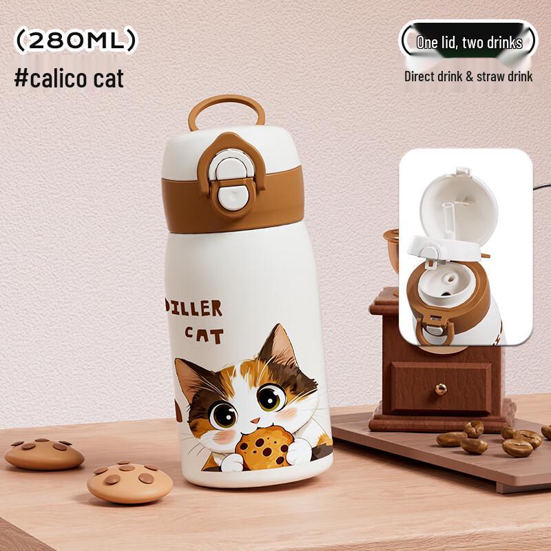 Dilebaer Kids Insulated Straw Water Bottle