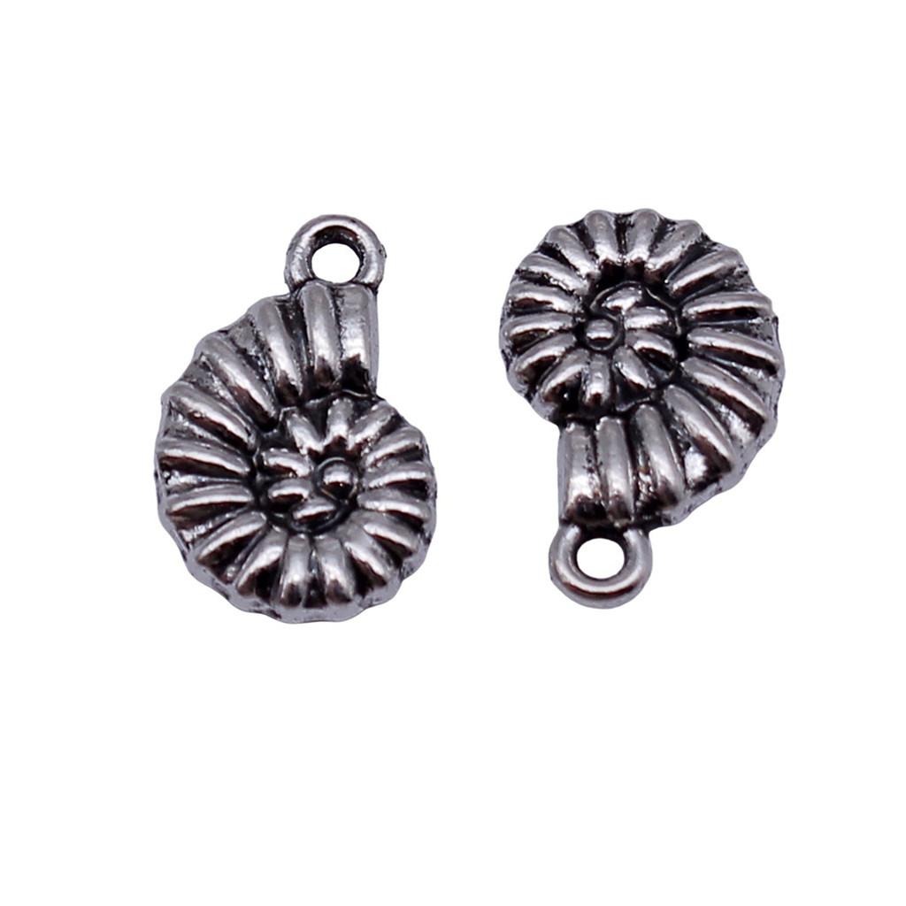 Shell Charms Multi Color Alloy Pendants For Beach Themed DIY Jewelry Accessories
