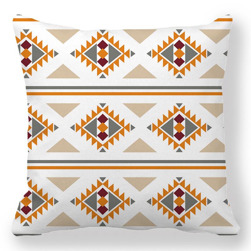 Bohemian Ethnic Style Collection Digital Printing Short Plush Pillow Covers For Car Sofa Office Cushion Cover Home Goods