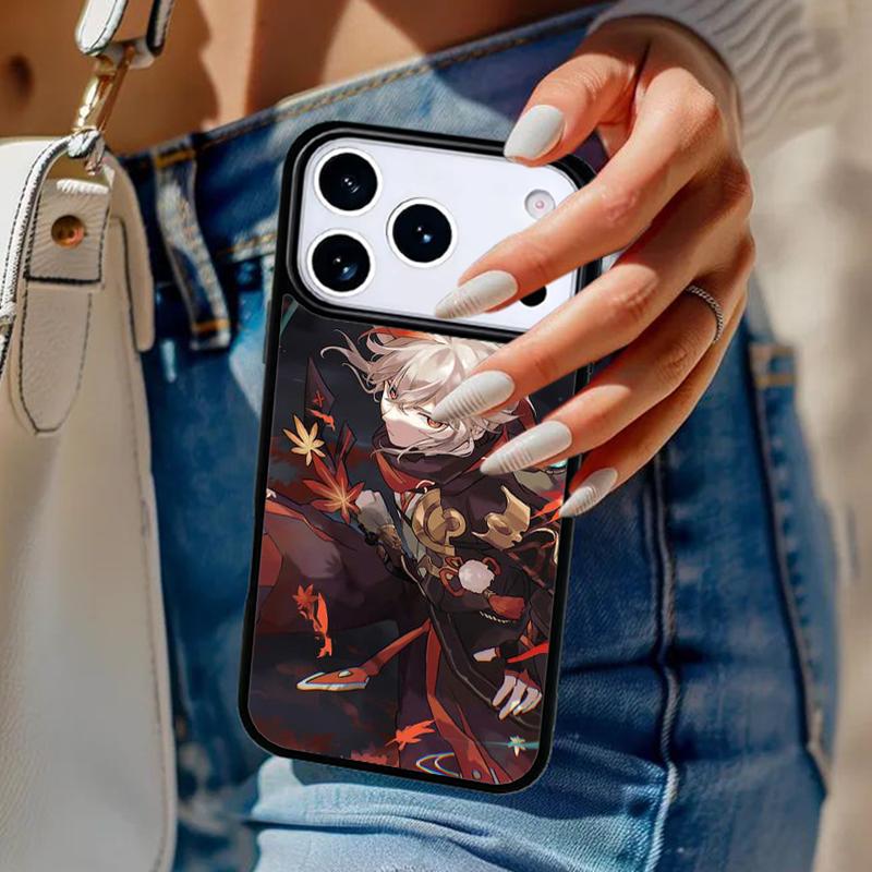 Genshin Impact Kaedehara Kazuha soft Phone Case For iPhone 17 Air 14 15 13 12 Max Cover For Apple 16 16e 11 Pro Max Plus Coque