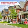 Juexica 4 Pcs No Parking Signs with Stand 8 X 12 Inches Double Side No Parking Yard Sign with Stakes Weather Resistant Waterproof for Driveways (Red