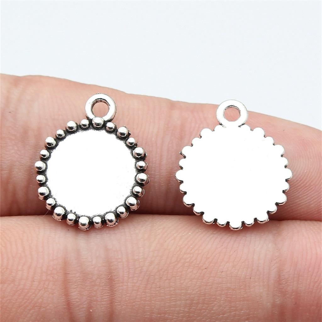 Accessories Parts Fit Round 8-15Mm Glass Cabochon Base Setting Tray Wedding Jewelry Findings QA016