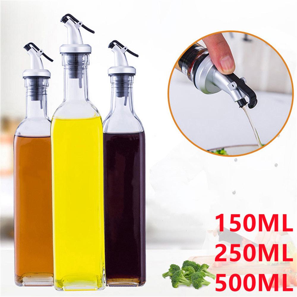 150ml/250ml/500ml Seasoning Bottle Oil Pot Leak-Proof Kitchen Oil Bottle Oil Can Sesame Oil Soy Sauce Vinegar Pot Plastic Bottle
