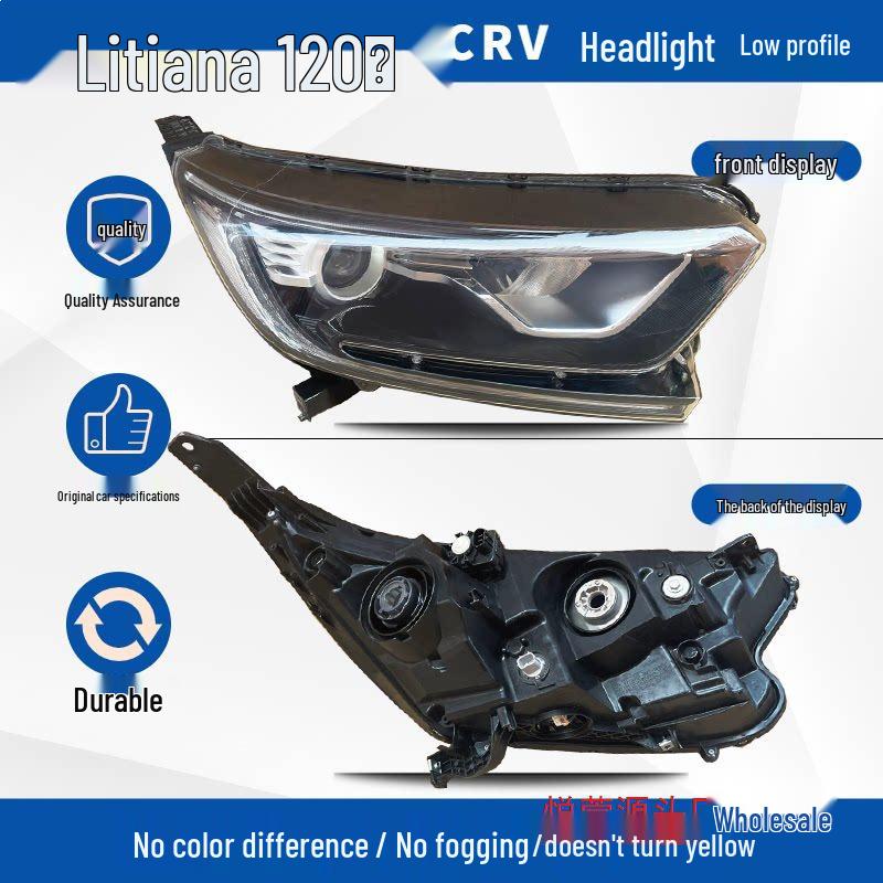 Front Headlight Cover for CRV Models 02, 05, 07, 12, 15, 17, 21, 22