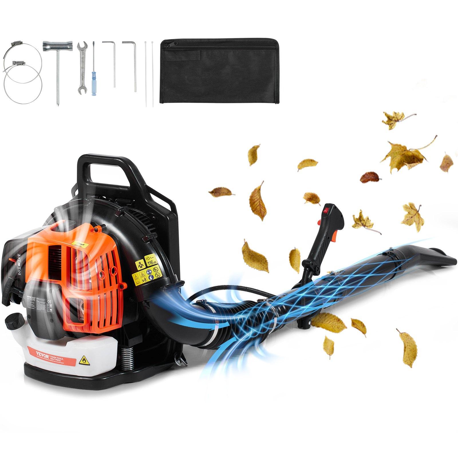 VEVOR Backpack Leaf Blower, 63CC 2-Cycle