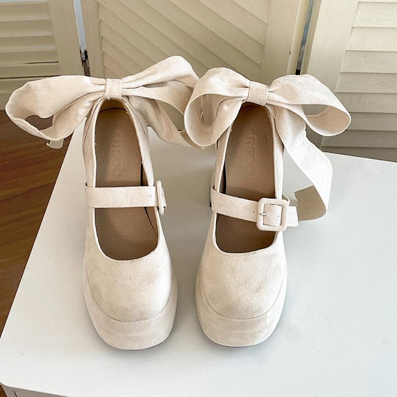 Fashion retro French high-heeled bag head sandals women's 2025 new summer wear small Mary Jane single shoes