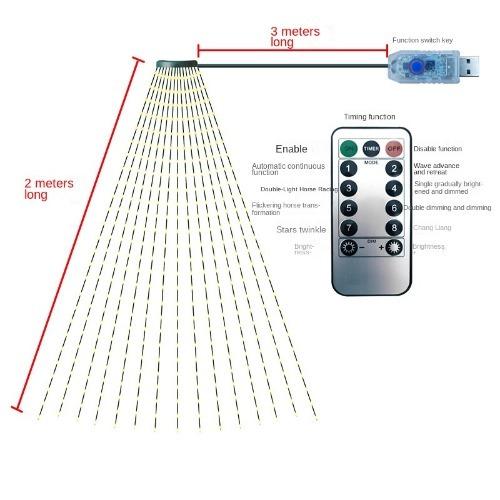 Joom LED Waterfall Lights: Ideal Decorative Lighting for Christmas Trees and Festive Ambiance