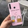 For Huawei Y7P 2020 P40 Lite E Case Cute Flower Silicone Phone Cases For Honor 9C Soft TPU Cover Bumper On Huawei P40Lite E etui