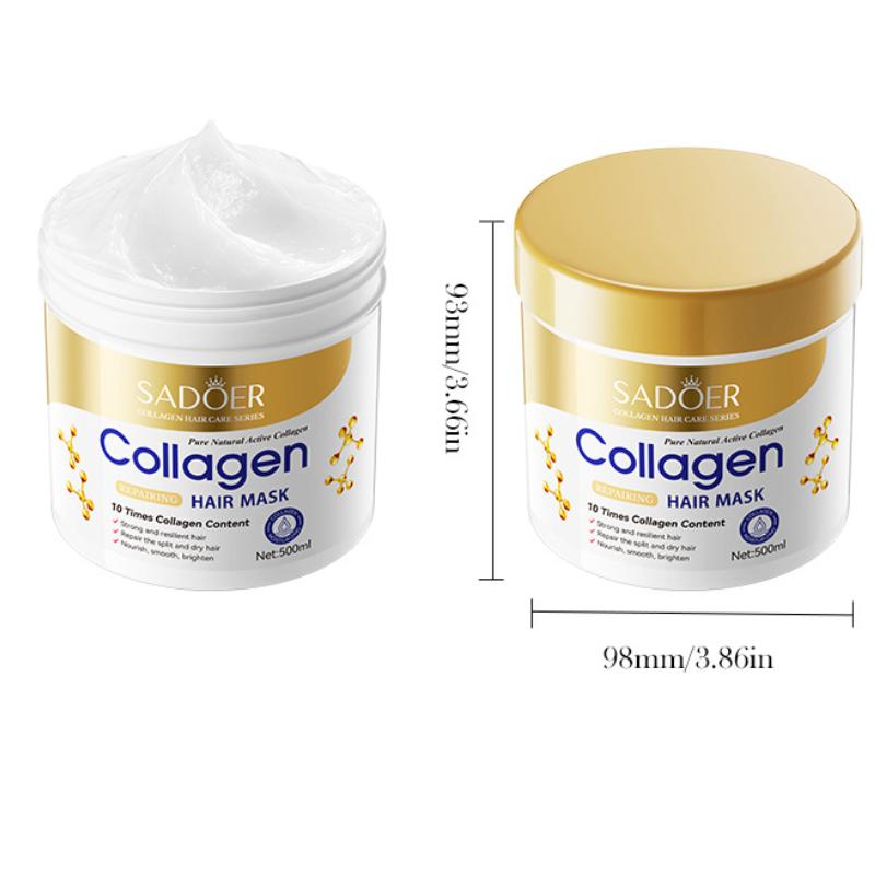 Maschera Lisciante al Collagene 500ml SADOER Balsamo Nutriente Volumizzante