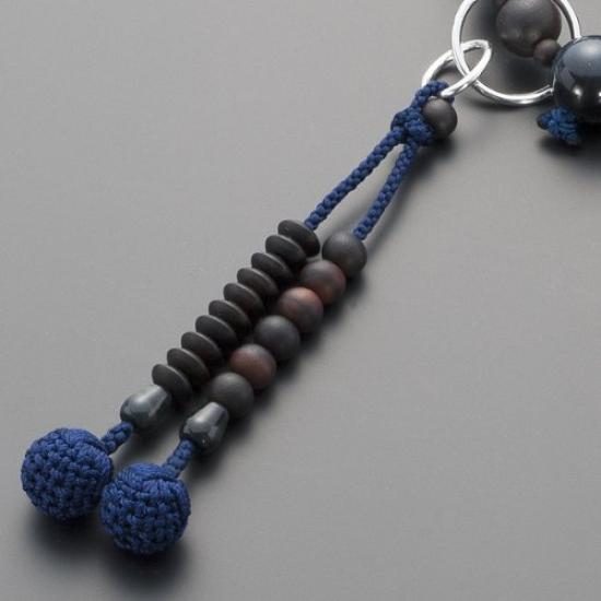 Buddhist Altar Shop Takita Shoten Prayer Beads Jodo Sect Authentic Rosary Beads Striped Ebony Blue Tiger Eye Stone Jodo 9 Pure Silk Hanabon Tenbo