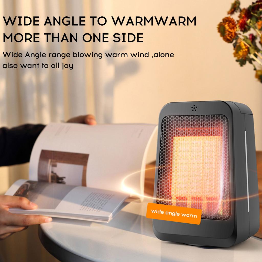 PTC Heating Small Heater Fan 3gear Adjustable Remote Control Timing Shaking Head Winter Household