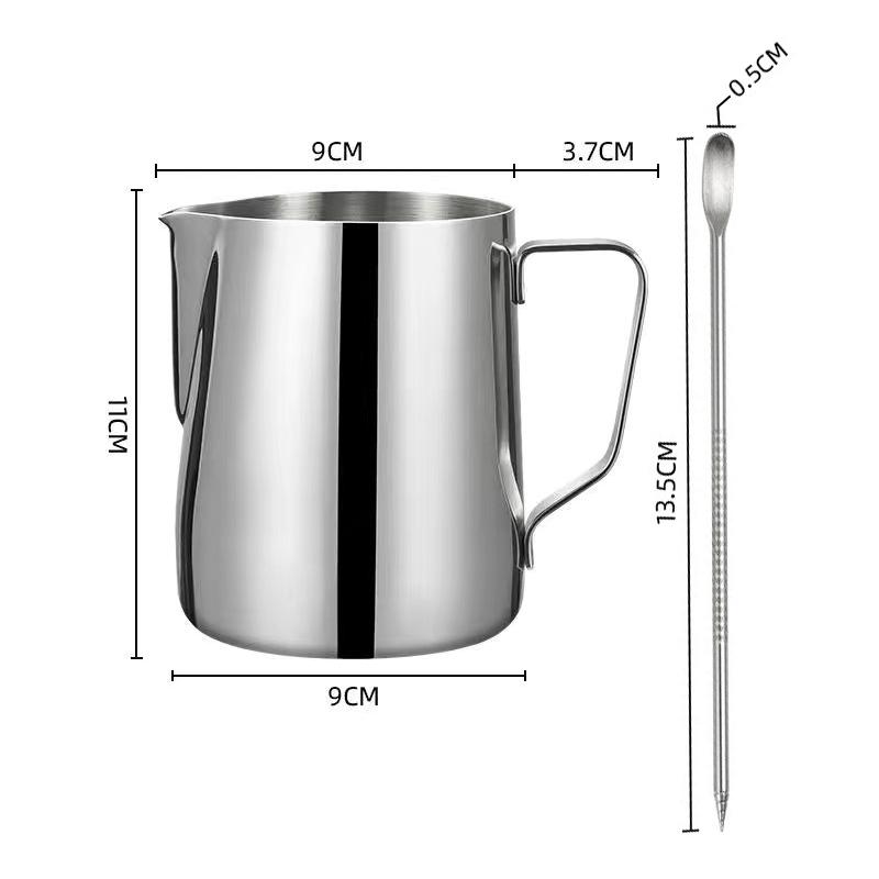 350/600ml cafea lapte spumare ulcior oțel inoxidabil lapte spumare ceașcă oală cu abur cu Latte Art stilou cafea Latte accesorii