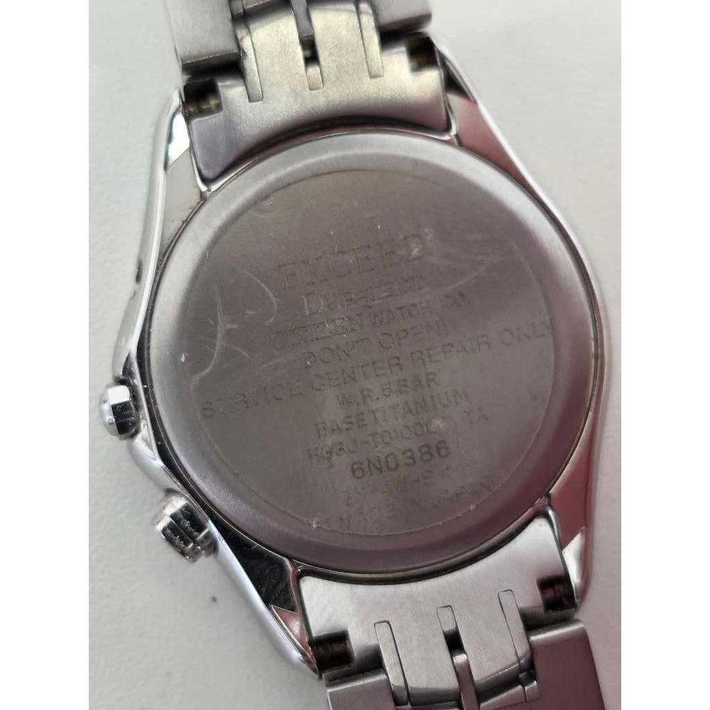 Used CITIZEN EXCEED Eco Drive Analog Watch Silver