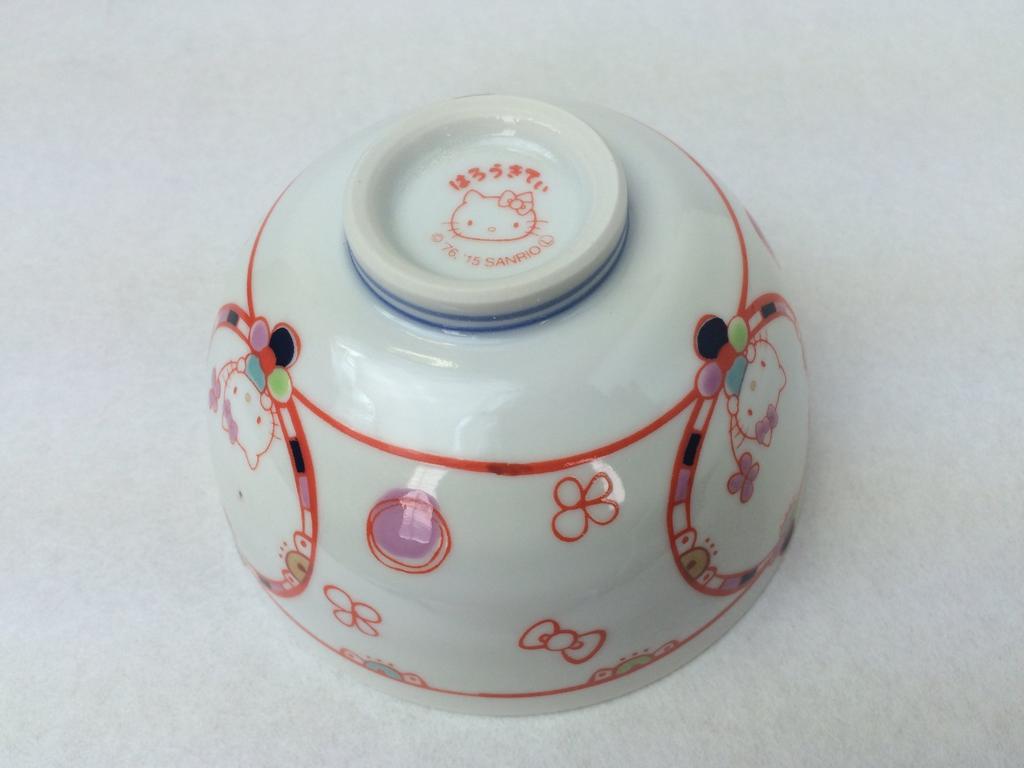 Maruzen Iwata Shoten Flower Balloon Hello Kitty Bowl KM-02