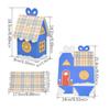 24Pcs Festival Holiday Candy Packaging Boxes Reusable Paper House Gift Containers For Christmas Decorations