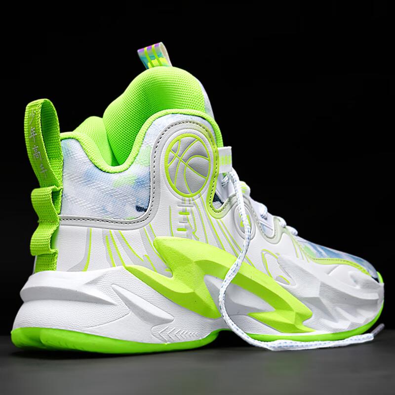 Men's shoes 2025 new spring and autumn youth blue basketball running sports shoes junior high school students friction has sound