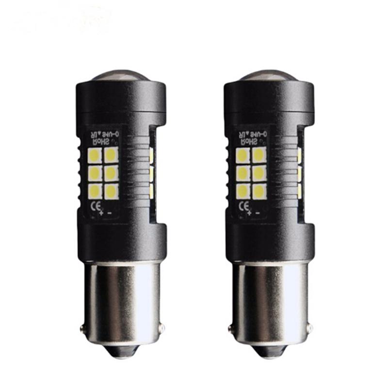 1156 Ba15S P21W 21Smd Led Car Tail Backup Reverse Light Bulbs 1200Lm White чёрный
