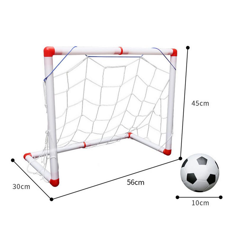 New DIYS Children Sport Portable Children Football Soccer Goal Net With Ball Pump Kids Mini Football Gate Toy Sport